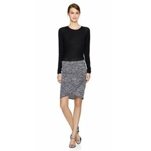 Aritzia Wilfred Free Tyra Heathered Grey Bodycon Skirt XS